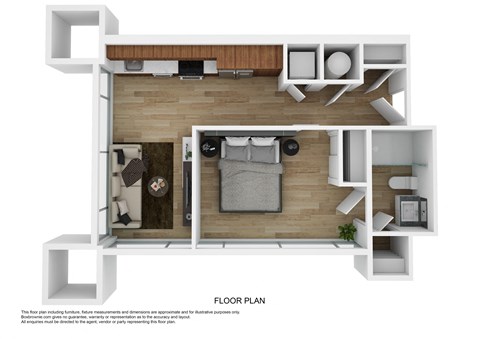 A3C Floor Plan at The 600, Birmingham Alabama