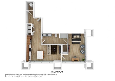 A4B Floor Plan at The 600, Birmingham Alabama