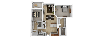 2 bed 2 bath A at The Percy Apartments, Tennessee, 37214