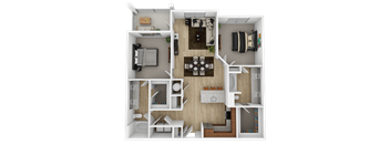 2 bed 2 bath A at The Ashton at East Park Apartments, Kennesaw, GA