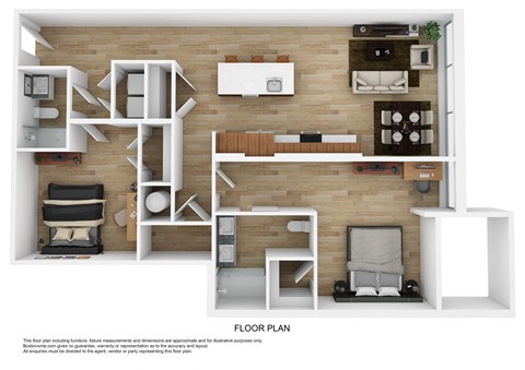B2 Floor Plan at The 600, Alabama, 35203