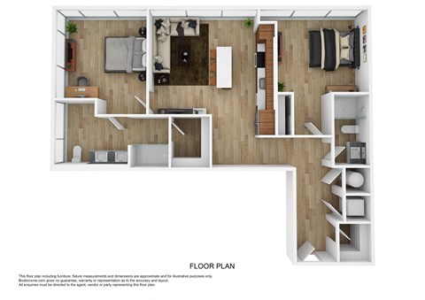 B4 Floor Plan at The 600, Alabama, 35203