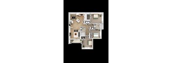 2 bed 2 bath A at The Exchange at Crestview Apartments, Crestview, 32536