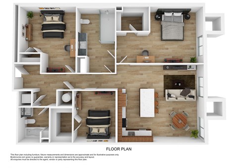 C3B Floor Plan at The 600, Birmingham, 35203