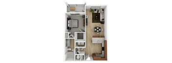 1 bed 1 bath B at The Collective Upper Westside Apartments, Atlanta