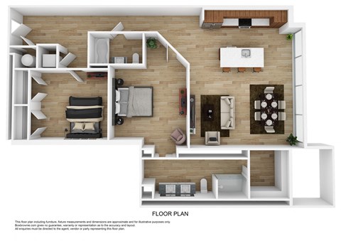 D2A Floor Plan at The 600, Alabama, 35203