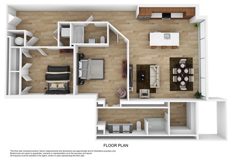 D2B Floor Plan at The 600, Birmingham, AL 35203