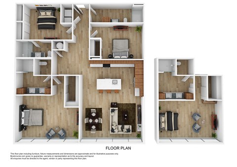 D3 Floor Plan at The 600, Birmingham Alabama