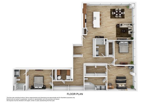 D3B Floor Plan at The 600, Alabama