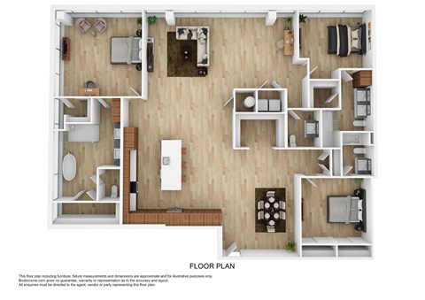 D3C Floor Plan at The 600, Alabama, 35203
