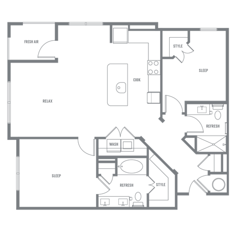 UnitB2 at The Eddy at Riverview, Georgia