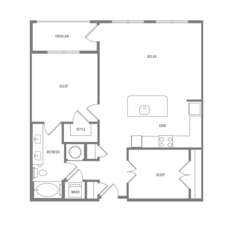1 bedroom 1 bath with a den at The Eddy at Riverview, Georgia, 30126