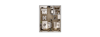 Jade floorplan at The Leo Myrtle Beach, Myrtle Beach, SC, 29579.