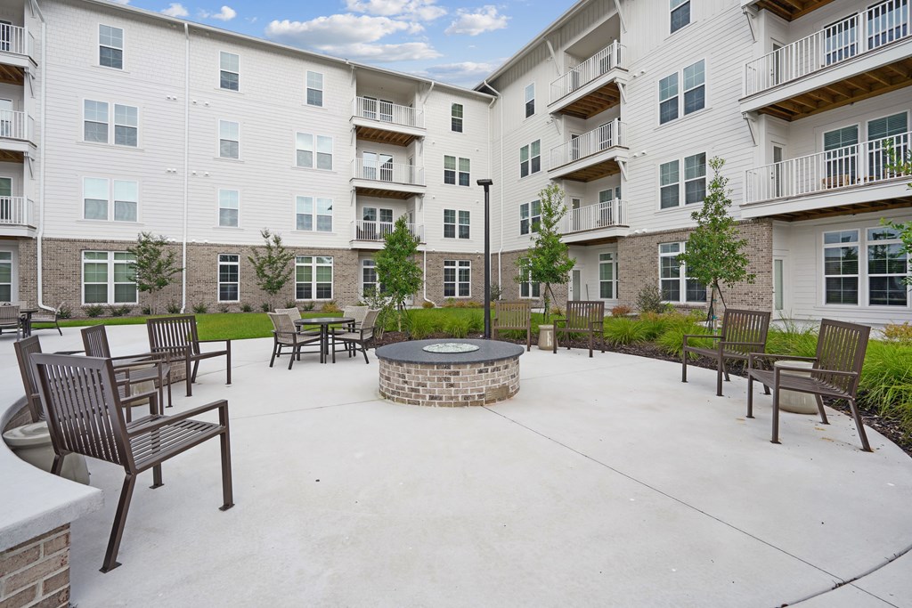 Patio with a fire pit at The Leo Myrtle Beach, Myrtle Beach, 29579