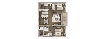 Fern floorplans at The Leo Myrtle Beach, Myrtle Beach, SC, 29579.