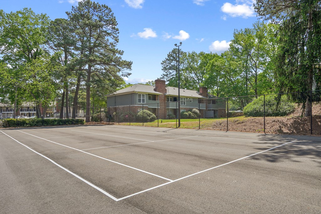 Tennis court at Lexington on the Green, North Carolina