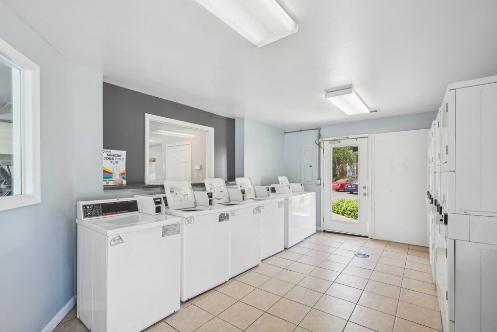 A laundromat at Lexington on the Green, North Carolina