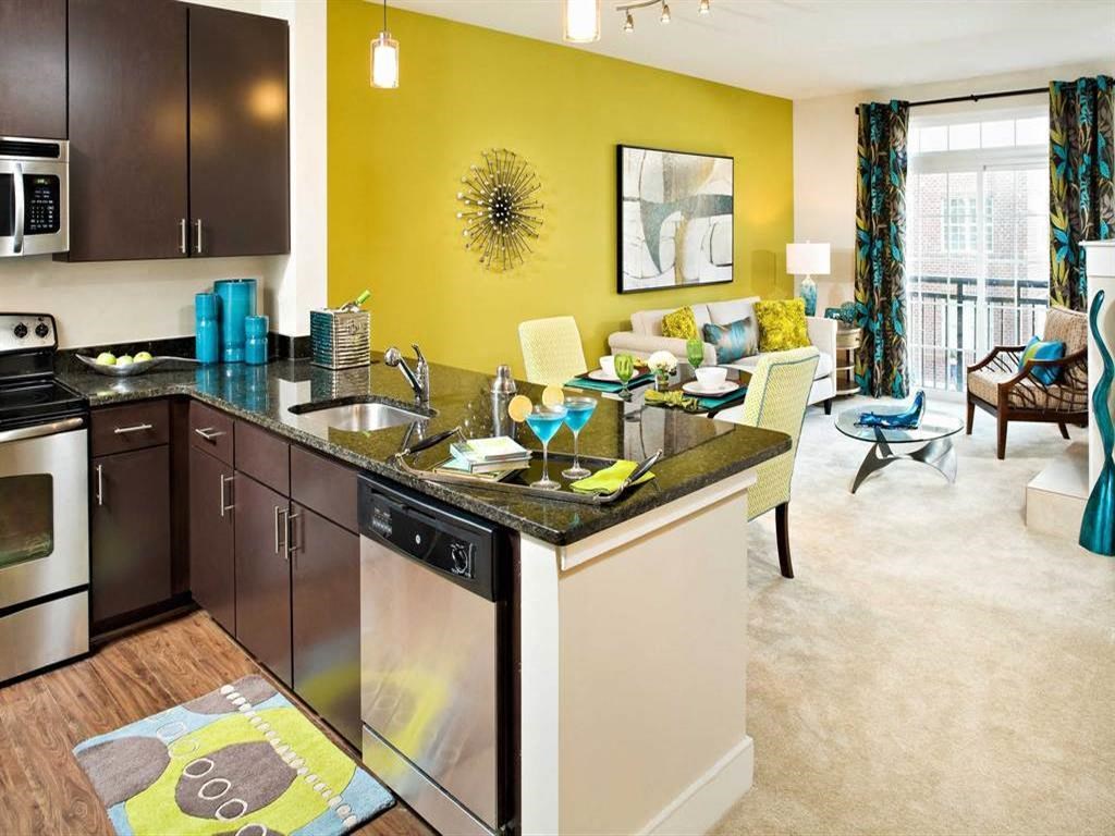 Kitchen With Dining Area at Hidden Creek, Maryland