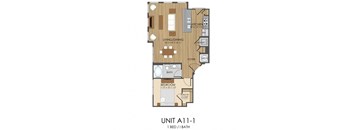 A11 Floor Plan at Hidden Creek, Maryland