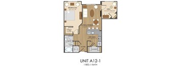 A12 Floor Plan at Hidden Creek, Gaithersburg, Maryland