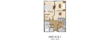 A13 Floor Plan at Hidden Creek, Gaithersburg, MD