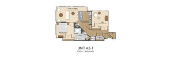 A5 Floor Plan at Hidden Creek, Gaithersburg, Maryland