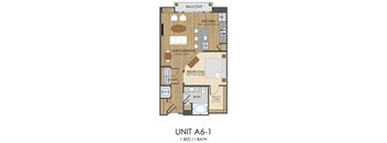 A6 Floor Plan at Hidden Creek, Gaithersburg, MD