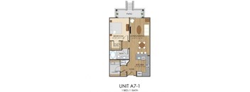 A7 Floor Plan at Hidden Creek, Gaithersburg, MD, 20877
