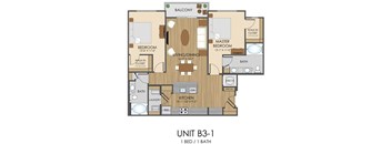 B3 Floor Plan at Hidden Creek, Maryland, 20877