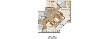 B7 Floor Plan at Hidden Creek, Maryland, 20877