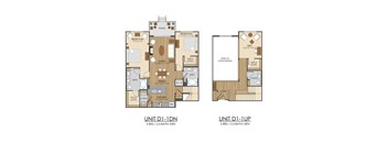 D1 Floor Plan at Hidden Creek, Gaithersburg, MD