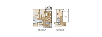 D2 Floor Plan at Hidden Creek, Maryland, 20877