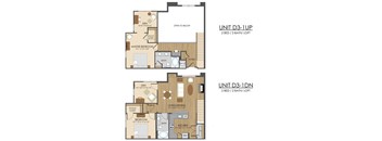 D3 Floor Plan at Hidden Creek, Maryland, 20877