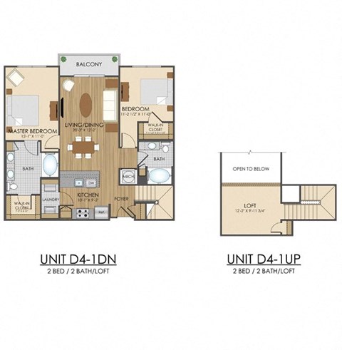 D4 Floor Plan at Hidden Creek, Gaithersburg, 20877