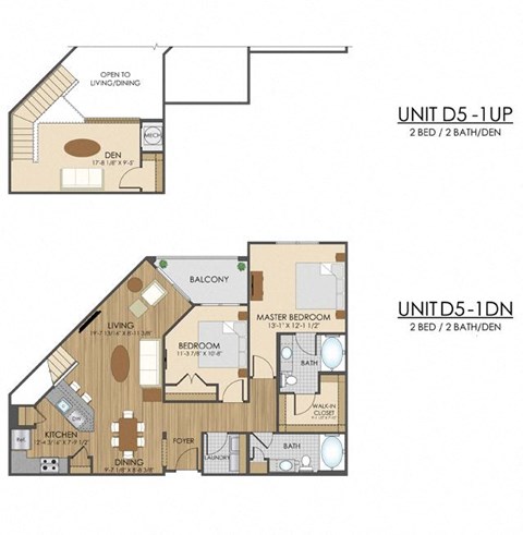 D5 Floor Plan at Hidden Creek, Gaithersburg, MD