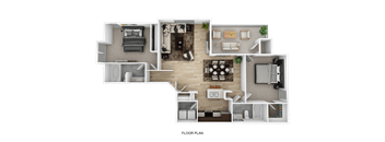 2x2 floorplan at The Chase, Burlington, NC