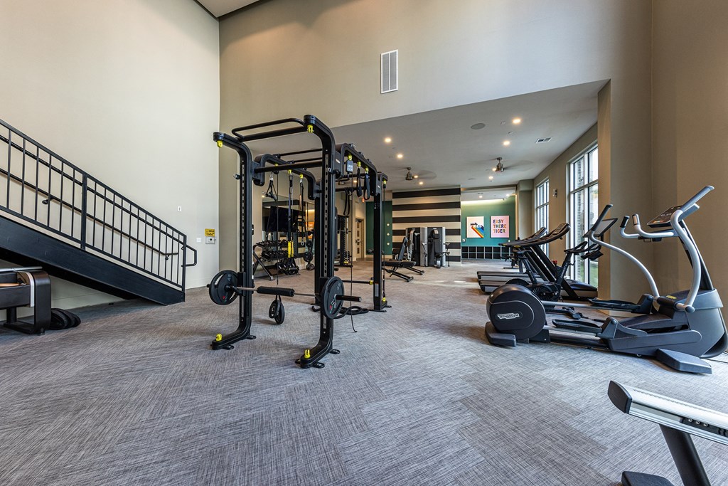 Gym at The Monroe Apartments, Austin