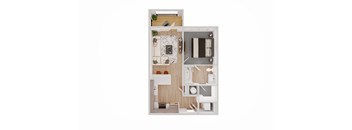 1 bed 1 bath at The Delaney at East Park Apartments, Kennesaw