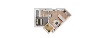 1 bed 1 bath B at The Delaney at East Park Apartments, Georgia, 30144