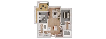 2 bed 2 bath at The Delaney at East Park Apartments, Kennesaw, GA