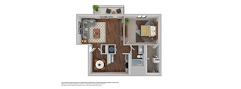 A3 Floor Plan at Westchester Apartments, Garner