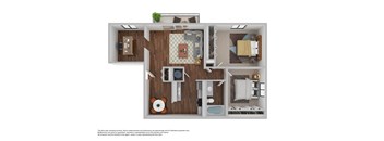 B4 Floor Plan at Westchester Apartments, Garner, NC