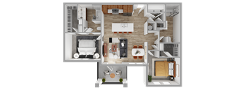 2 bed 2 bath B at The Waverly at Winter Haven Apartments, Winter Haven, 33884