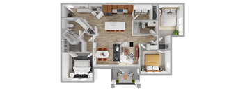 3 bed 2 bath D at The Waverly at Winter Haven Apartments, Winter Haven, Florida