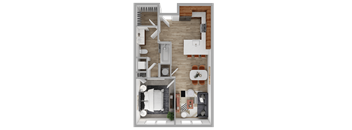 1 bed 1 bath at The Waverly at Winter Haven Apartments, Winter Haven, Florida