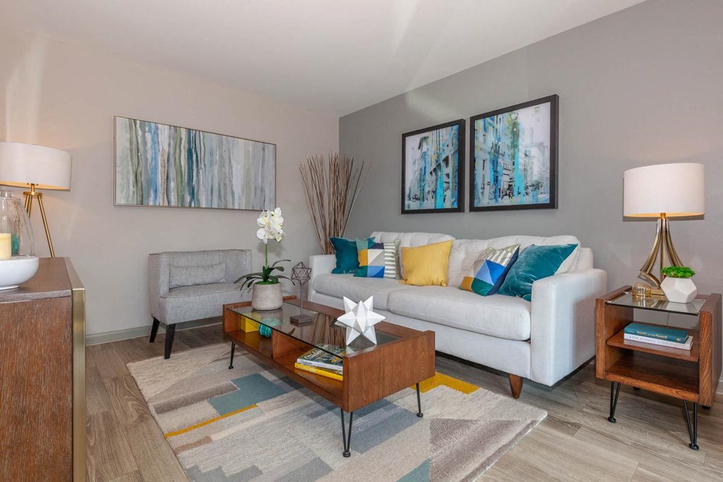 Living Room at Madison Flats, Madison, TN, 37115.