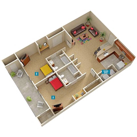 101 Campus Suites Road 2-4 Beds Apartment, Student for Rent - Photo Gallery 10