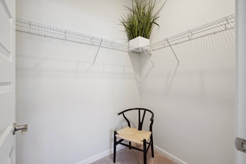 Walk-in closet at The Meadows, Bloomingdale