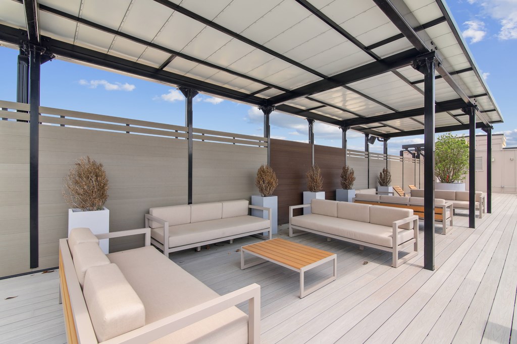 Rooftop Patio at The Delaney at East Park Apartments, Kennesaw