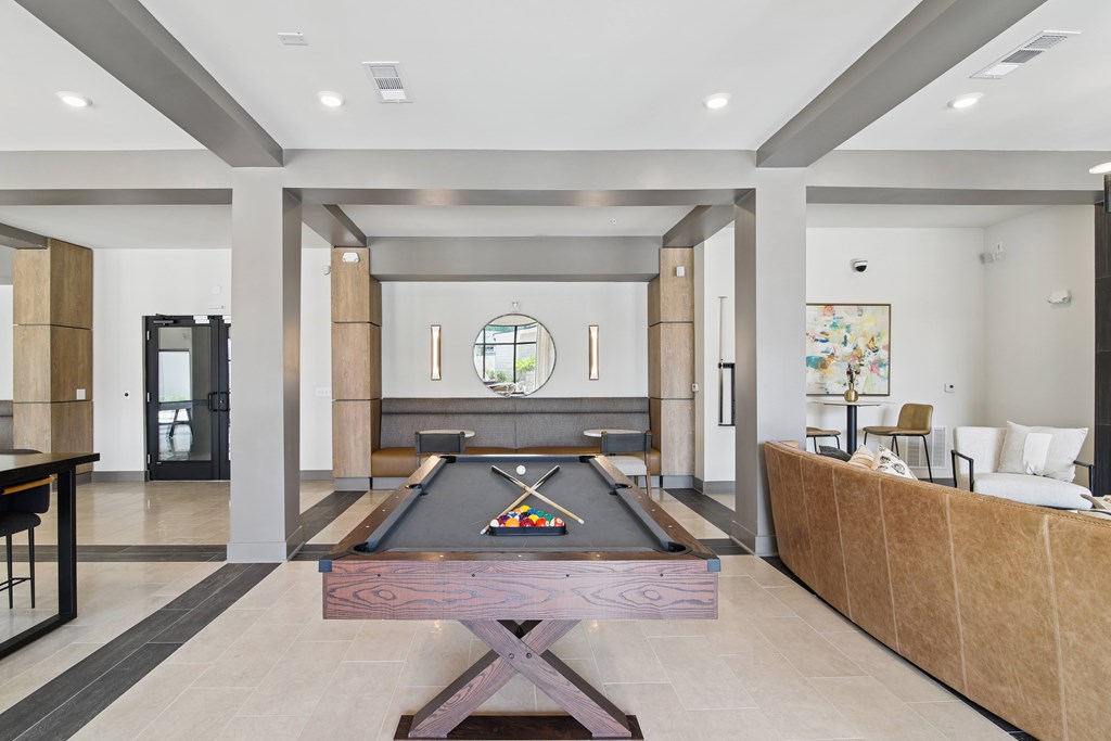 Billiards Table at The Delaney at East Park Apartments, Kennesaw, 30144